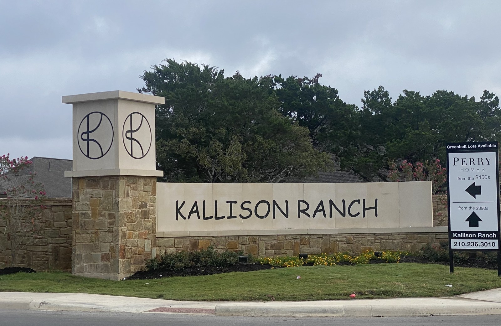 Kallison Ranch entry monument