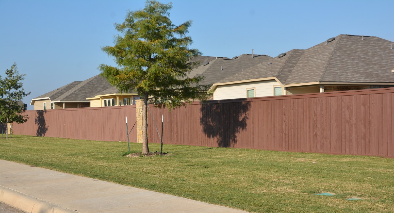 Roadside hardscape and streetscape