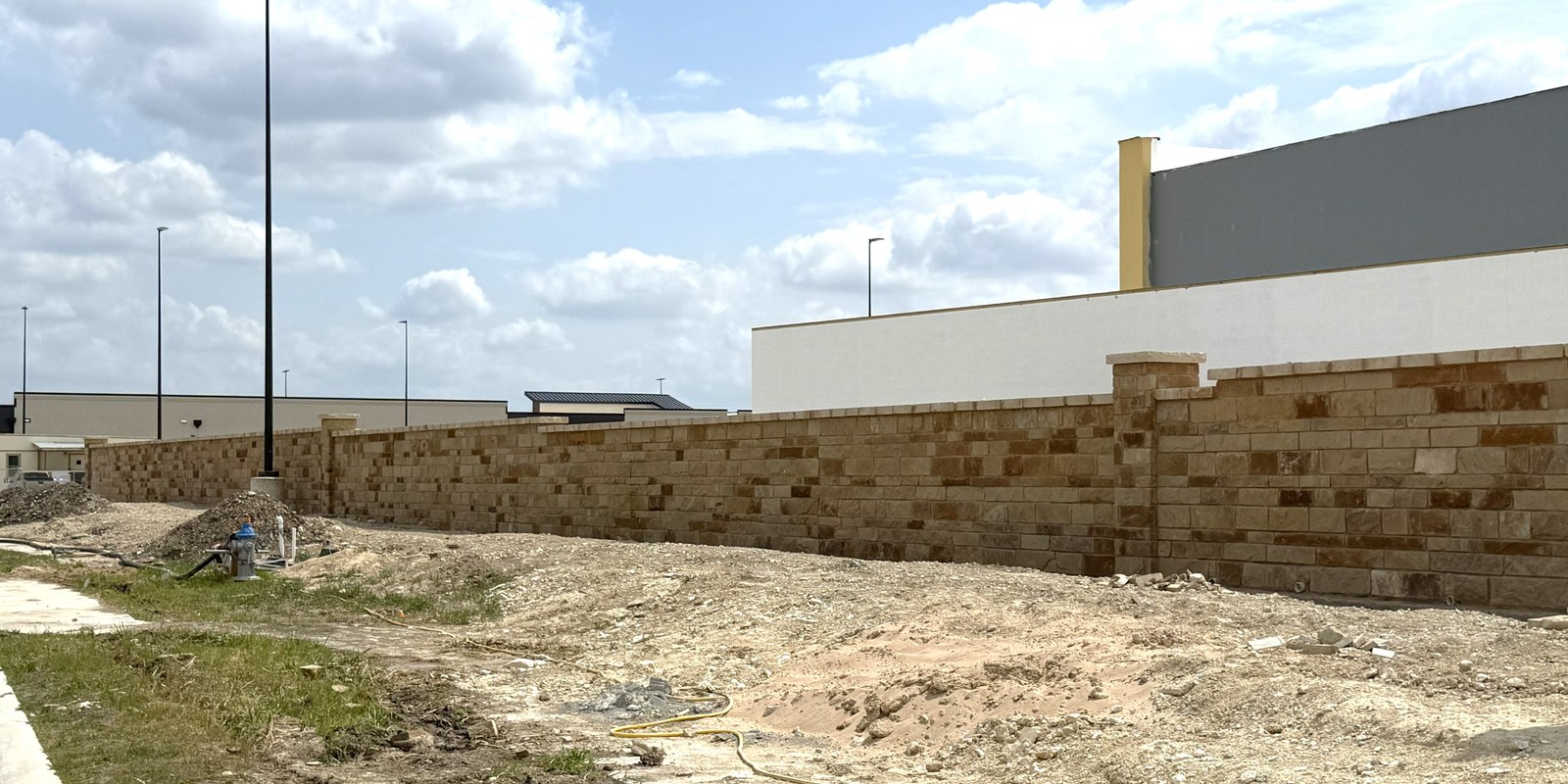 Retaining wall construction