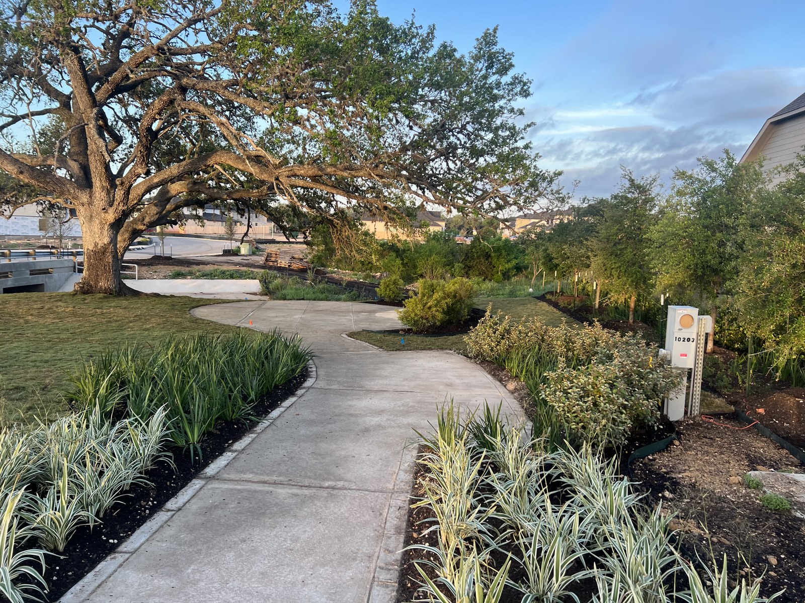 Roadside park and trail aerial