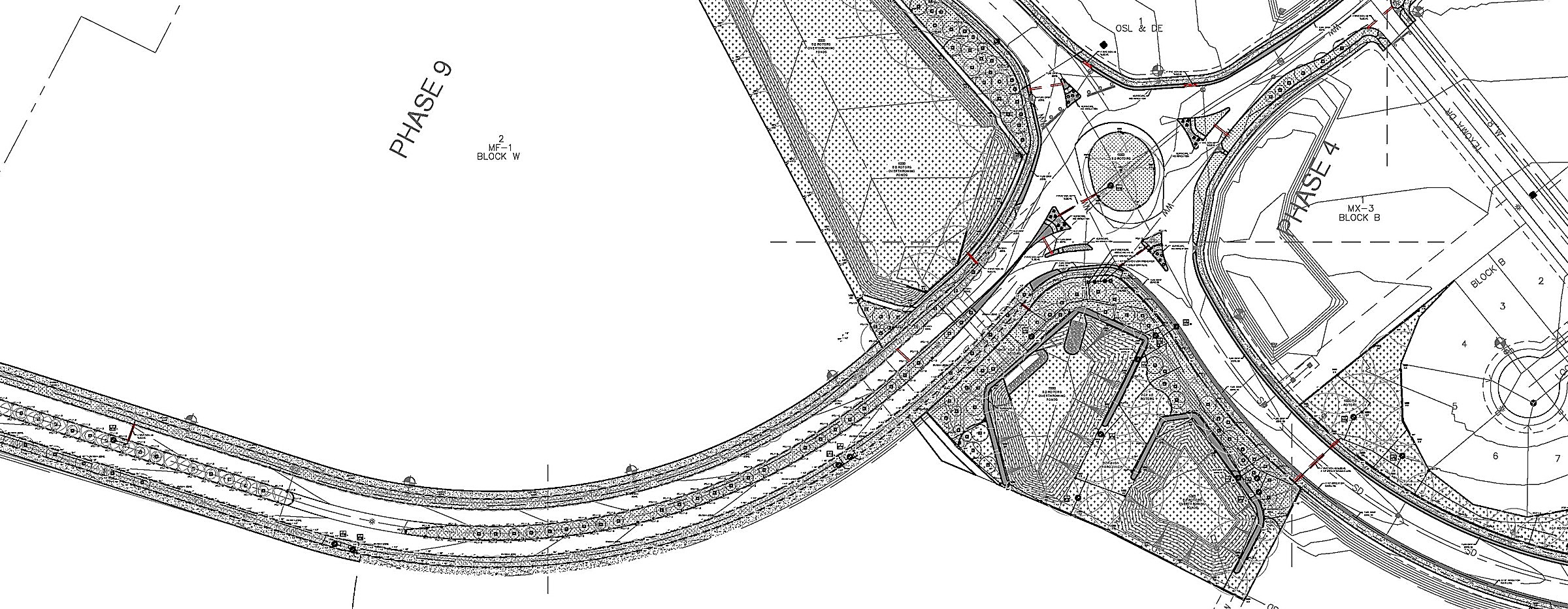 Irrigation plan — Phase 9 roundabout